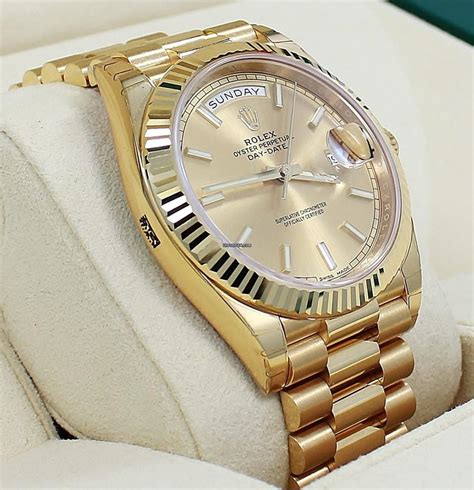 ladies rolex oyster perpetual day date|pre owned rolex president 40mm.